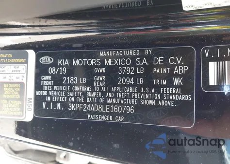 3KPF24AD8LE160796